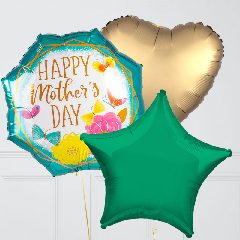 Butterflies & Flowers Happy Mother's Day Balloon Bouquet