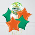 Happy St Patrick's Day Inflated Foil Balloon Bunch