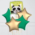 Panda Jungle Happy Birthday Foil Balloon Bunch