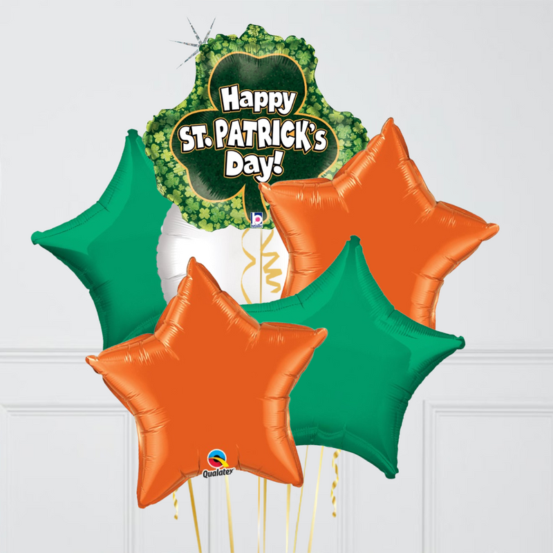 St. Patrick's Shamrock Balloon Bunch