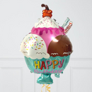 Ice Cream Inflated Birthday Balloon Bouquet