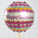 Pink Happy Birthday Foil Balloon Bouquet