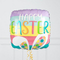 Happy Easter Bunny Ears Inflated Foil Balloon Bunch