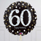 60th Birthday Elegant Sparkles Foil Balloon Bunch