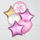 Happy Birthday Princess Foil Balloon Bouquet