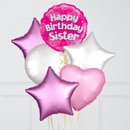 Happy Birthday Sister Foil Balloon Bouquet