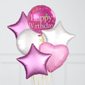 Pink Birthday Balloon Bouquet