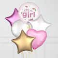 It's a Girl Foil Balloon Bouquet