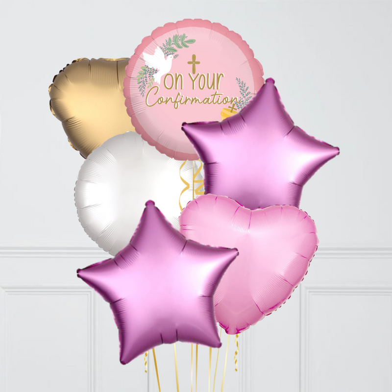 Pink On Your Confirmation Foil Balloon Bouquet