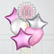 It's a Girl Silver & Pink Foil Balloon Bouquet