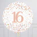 16th Birthday Rose Gold Foil Balloon Bouquet