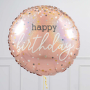 Rose Gold Sparkle Birthday Inflated Foil Balloon Bouquet