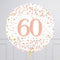 60th Birthday Rose Gold Foil Balloon Bouquet