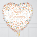 Rose Gold Happy Anniversary Foil Balloon Bouquet