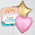 Happy Birthday Confetti Cake Foil Balloon Bouquet