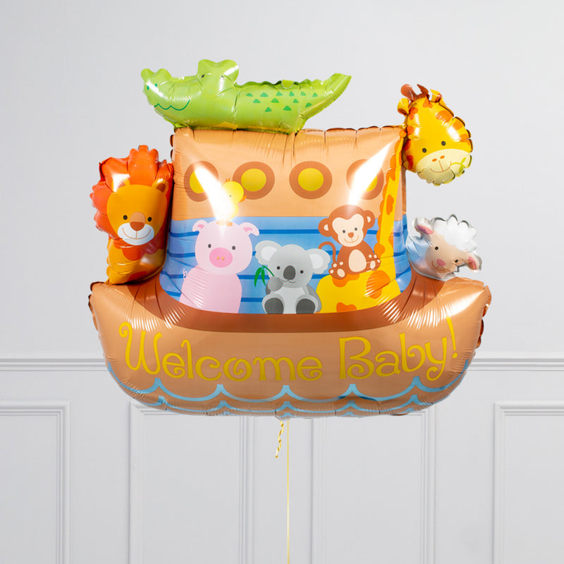 Noah's Ark Pastel Baby Inflated Balloon Package