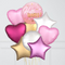 Pink Hello World Foil Balloon Bouquet