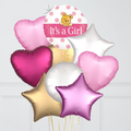 It's a Girl Teddy Foil Balloon Bouquet