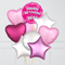 Happy Birthday Wife Pink Foil Balloon Bouquet