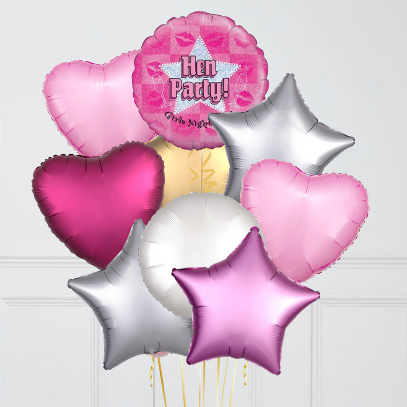 Hen Party Sparkly Foil Balloon Bouquet