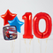 Spiderman Birthday Red Birthday Balloon Numbers