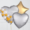 Elegant Happy Anniversary Foil Balloon Bouquet