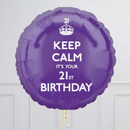 Keep Calm It's Your 21st Birthday Balloon Bouquet