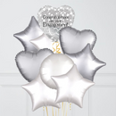 Silver Congratulations On Your Engagement Foil Balloon Bouquet