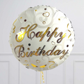 Happy Birthday Classy Gold Foil Balloon Bouquet