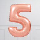 Rose Gold Number Balloons (0-9). 40 inch