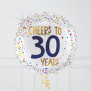 Cheers To 30 Years Foil Balloon Bouquet