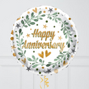 Mint & Gold Happy Anniversary Foil Balloon Bouquet