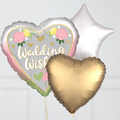 Floral Wedding Wishes Foil Balloon Bouquet