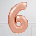 Rose Gold Number Balloons (0-9). 40 inch