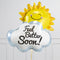 Feel Better Soon Sunshine Pastel Rainbow Balloon Package