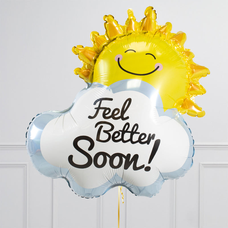 Feel Better Soon Sunshine Pastel Rainbow Balloon Package