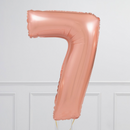 Rose Gold Number Balloons (0-9). 40 inch