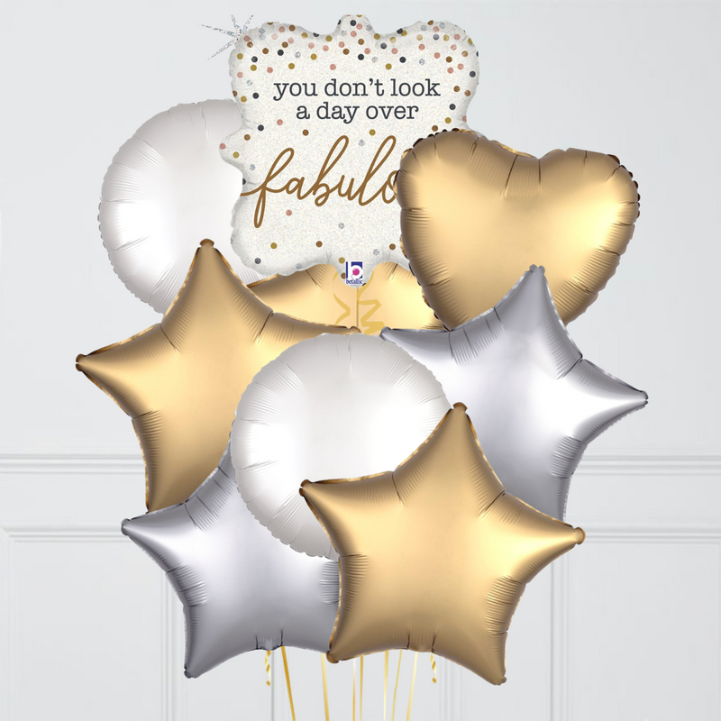 You Don't Look a Day Over Fabulous Foil Balloon Bouquet