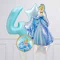 Cinderella Princess Birthday Inflated Birthday Crazy Balloon Bunch