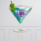 Birthday Martini Inflated Balloon Package