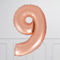 Rose Gold Number Balloons (0-9). 40 inch