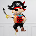 Pirate Birthday Inflated Balloon Package