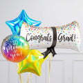 Congrats Grad Scroll Inflated Balloon Package