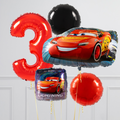 Lightning McQueen Inflated Birthday Crazy Balloon Bunch