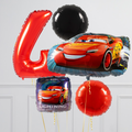 Lightning McQueen Inflated Birthday Crazy Balloon Bunch