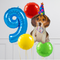 Party Dog Inflated Birthday Crazy Balloon Bunch