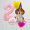 Cute Party Dog Inflated Birthday Crazy Balloon Bunch