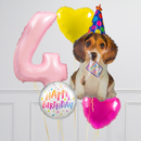 Cute Party Dog Inflated Birthday Crazy Balloon Bunch