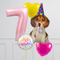 Cute Party Dog Inflated Birthday Crazy Balloon Bunch