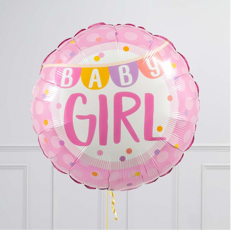 Pink Baby Girl Foil Balloon Bouquet